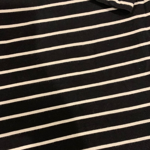 French Connection Black & White Striped Dress 8 - Picture 8 of 8